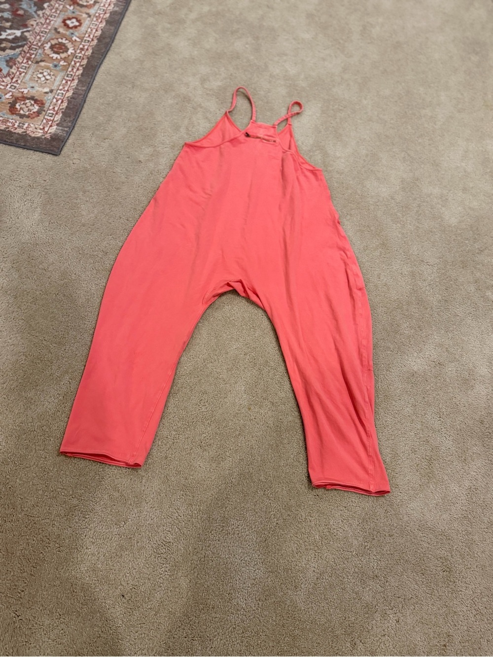 FP Free People Movement Hot Shot One Piece s Coral Pink Orange Jumpsuit - Picture 6 of 11